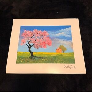 David Najar Rural Home 2021 10” x 12.5” Lithograph w/ Spot Varnish